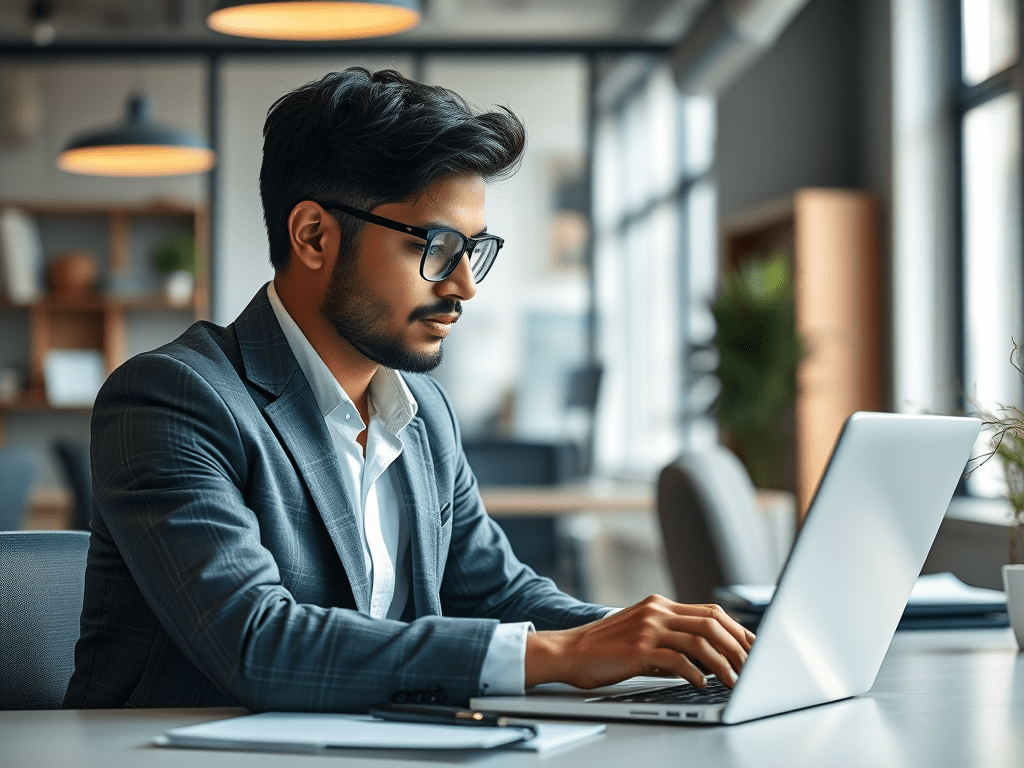 Student studying best online MBA course in India who is guided by Omega Education